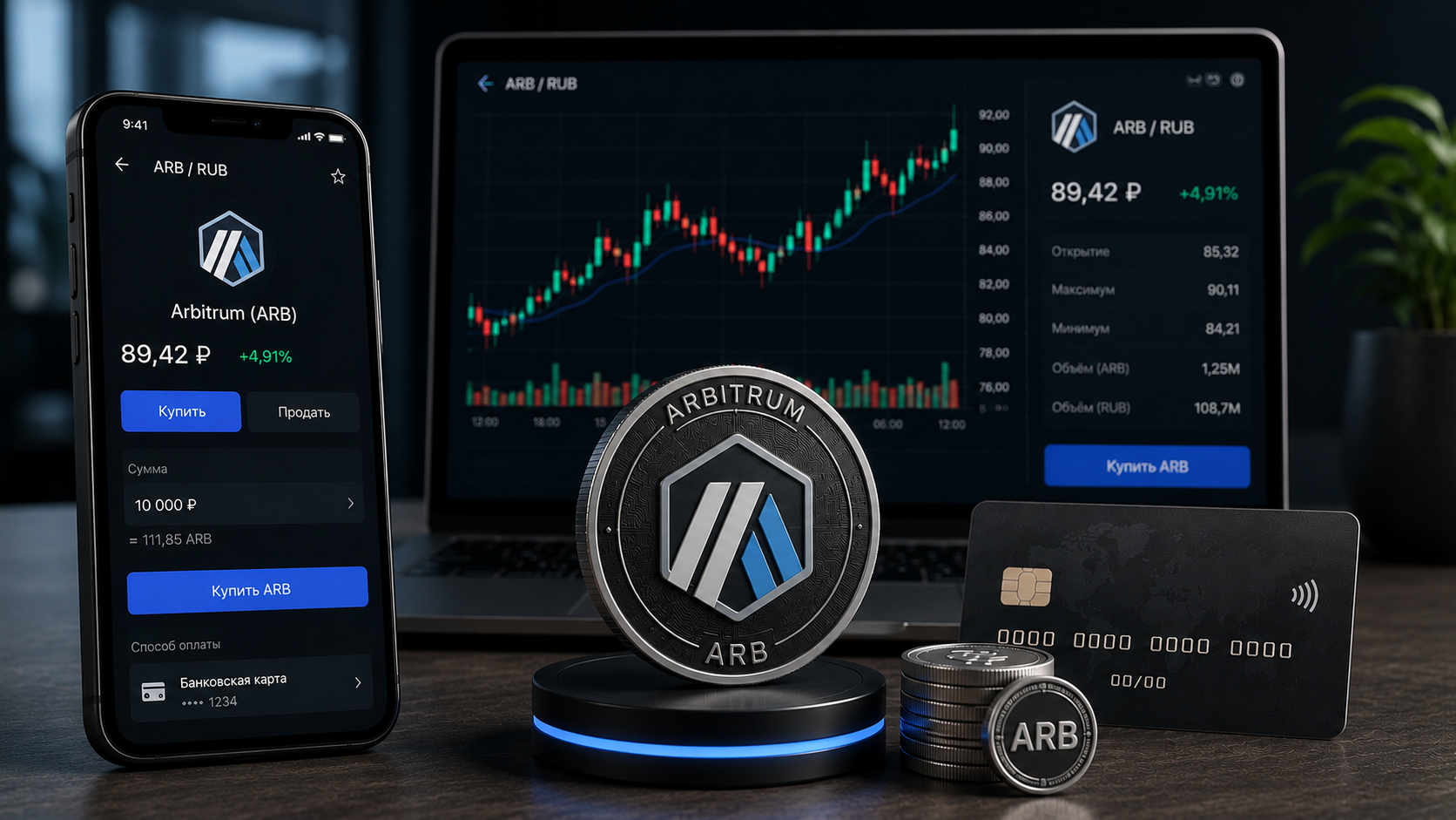 Как купить Arbitrum (ARB) в России в 2026: пошагово