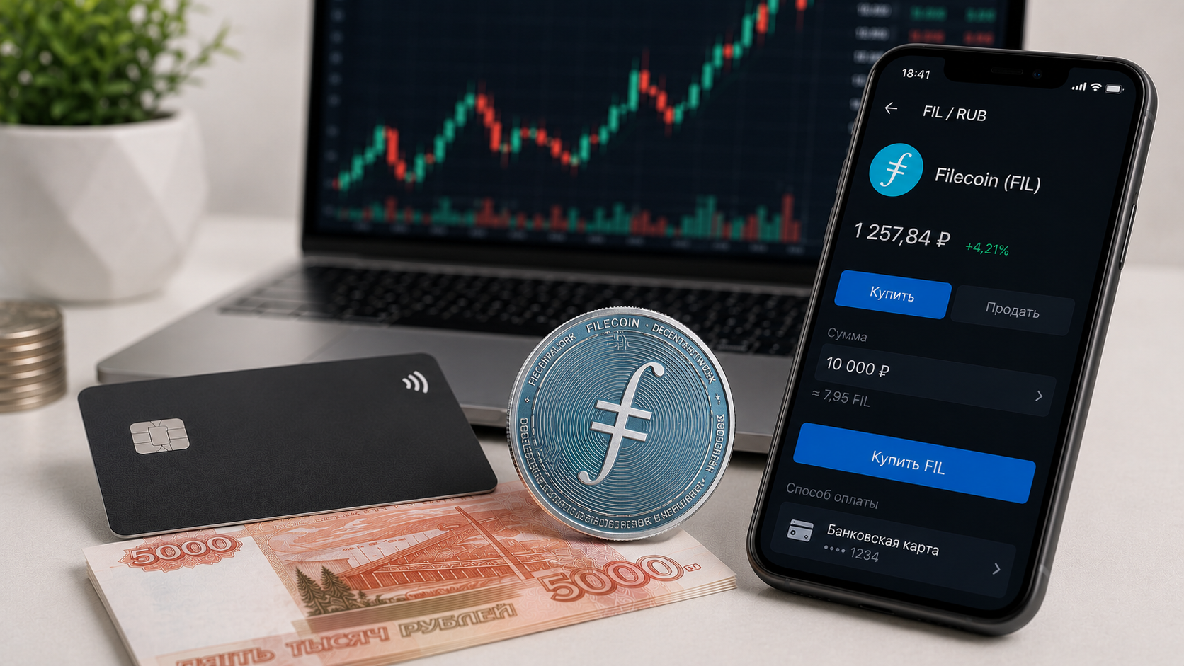 Как купить Filecoin (FIL) в России в 2026: пошагово