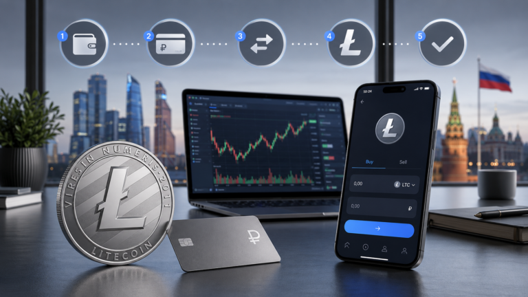Как купить Лайткоин (LTC) в России в 2026: пошагово